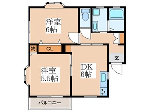 アスティー前原の物件間取画像